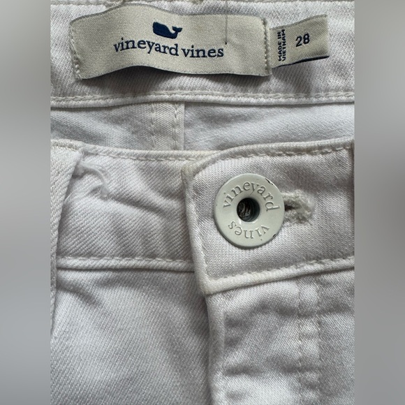 Vineyard vines striped pocket white skinny jeans size 28 - Picture 5 of 7